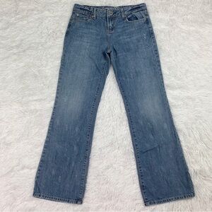 American Eagle women size 4 Short low rise original 77 jeans in blue